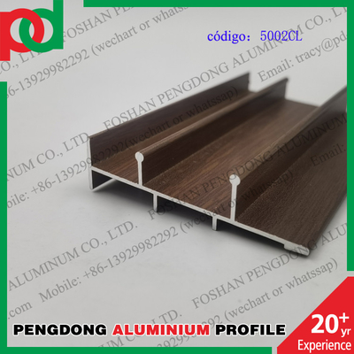 বলিভিয়া সিরিজ L20 L25 L32 L5000 এর জন্য 0.15mm T5 টেম্পার উড ফিনিশ অ্যালুমিনিয়াম প্রোফাইল