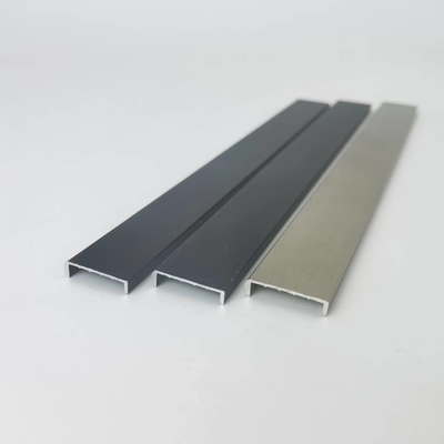 আলংকারিক প্রান্ত টাইল ছাঁটা জন্য Anodized U আকৃতি অ্যালুমিনিয়াম প্রোফাইল