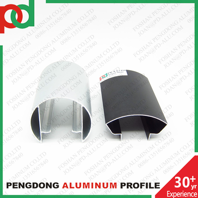 6M দৈর্ঘ্যের প্লাটা ম্যাট ব্ল্যাক কাঠের রঙের অ্যালুমিনিয়াম হ্যান্ড্রেইল প্রোফাইল ব্রোঞ্জ অ্যানোডাইজড ফিনিশ এবং বিভিন্ন আকারে