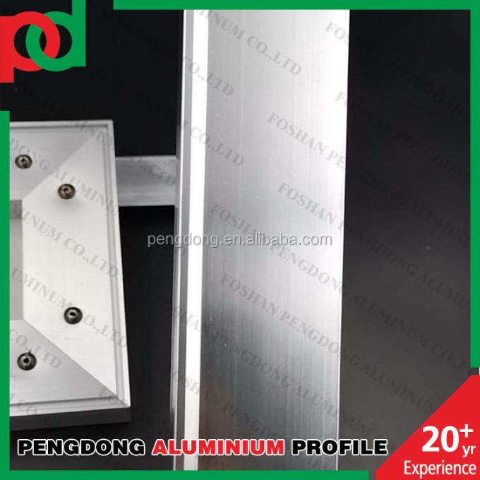 Glossy Silver অ্যানোডাইজড Aluminium kitchen profile